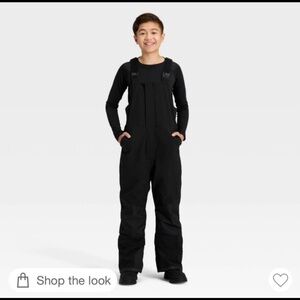 Kids Black & Gray Snowsuit/Snow Pants (Unisex)